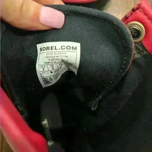 Sorel Slimpack Womens Redwood Candy Apple 1964 Mid Calf Lace Up Boots Size  8 - Picture 7 of 9